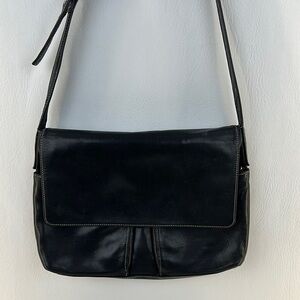 Perlina Buttery Soft Leather Messenger Shoulder/Crossbody Bag
